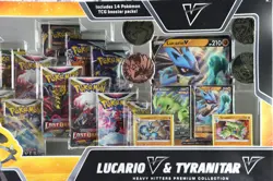 Pokemon TCG Lucario V & Tyranitar V Heavy Hitters Premium Collection NEW B2 - Image 4