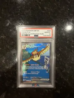 Pokemon Pidgeot ex 225/197 Obsidian Flames Holo Illustration Rare PSA 10 - Image 1