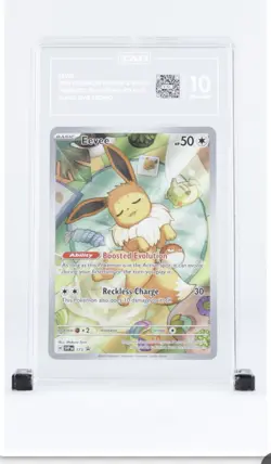 Pokemon Eevee Prismatic Evolutions ETB Illustration Rare Promo SVP EN 173 TAG 10 - Image 1