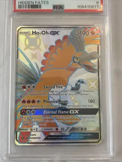 Pokemon PSA 9 Ho-Oh GX SV50/SV94 Sun & Moon Hidden Fates Shiny Vault Near Mint - Image 3