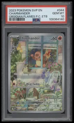 Charmander 044 PSA 10 Obsidian Flames Pokemon Center Elite Trainer Box [STAMPED] - Image 1