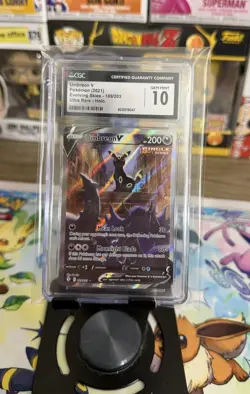 CGC 10 UMBREON V 189 EVOLVING SKIES ALT ART SWORD & SHIELD POKEMON GEM MINT 🔥 - Image 1