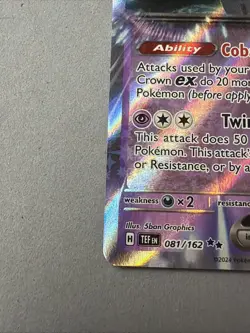 Pokemon TCG * SV Temporal Force * 81/162 Iron Crown ex Double Rare Holo * NM - Image 3