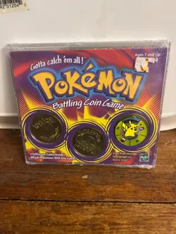 Pokemon Battling Coin Game 3 Different Coins Sealed Nintendo Hasbro 1999 - Image 1