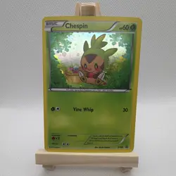 Pokemon Chespin Promo Holo XY88 Collector Chest XY Basic Vine Whip 2015 TCG - Image 1