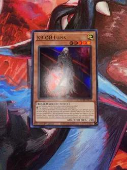 Yugioh! K9-00 Lupis JUSH-EN034 Ultra Rare 1st Edition Near Mint - Image 1