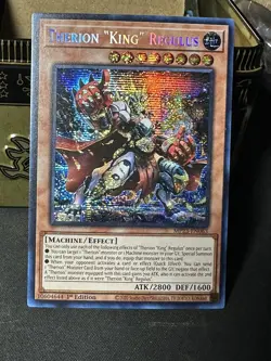 Yugioh x1 Therion “King” Regulus MP23-EN063 Prismatic Secret Rare (Near Mint!) - Image 1
