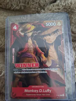 One Piece CCG Monkey.D.Luffy Promo Winner Vol 1 P-007 - Image 1