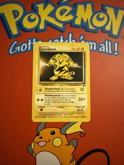 Electabuzz 24/130 Non Holo Pokemon Card - Base Set 2 - Lightly Played - Image 1