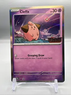 Pokemon SV: Scarlet & Violet Promo Cleffa - 037 (Prerelease) Card, NM - Image 1