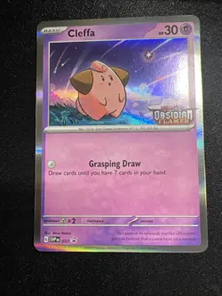 Pokemon SV: Scarlet & Violet Promo Cleffa - 037 (Prerelease) Card, NM - Image 5