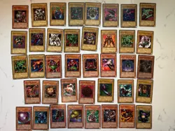 Yu-Gi-Oh 1996 Vintage 87 Card Lot 1st Ed Rare Gold Silver Fiend Fairy Pyro Rock - Image 1