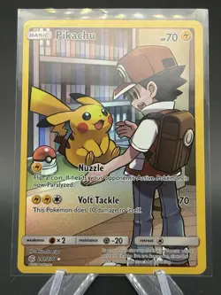 Pokemon Pikachu TCG Sun & Moon Cosmic Eclipse Card 241/236 - Image 1