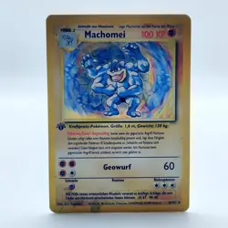 Pokemon TCG Karte - Machomei - 1. Edition - Base Set 8/102 - Deutsch - WOTC - Image 1