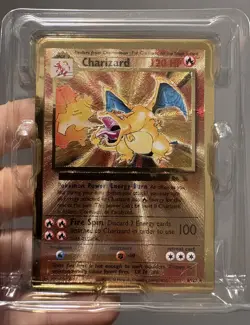 Pokemon Celebrations Gold Metal Charizard & Pikachu Cards 25th Anniversary Base - Image 4