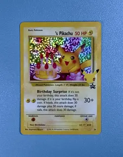 Birthday Pikachu Celebrations Classic Collection Pokemon Card Mint NM - Image 1