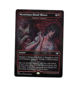MTG Magic Mysterious Blood Illness 339 U VOW EN Foil Card NM - Image 1