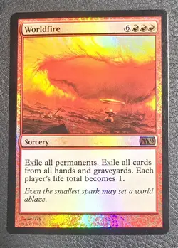 Magic the Gathering MTG Worldfire M13 Foil NM Sorcery Card Core Set 13 2013 - Image 1