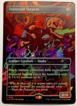 MTG Stonecoil Serpent (Borderless Foil) Secret Lair Drop Series NM - Image 1