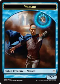 Token - Wizard X4 (War of the Spark (2019)) MTG (NM) *CCGHouse* Magic - Image 1
