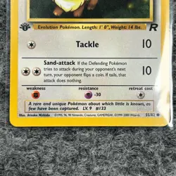 Vintage Pokemon Team Rocket Eevee 1st Edition 55/82 Non Holo NM - Image 4