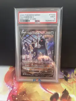 Umbreon V TG22/TG30 Brilliant Stars FA Pokemon Card Trainer Gallery PSA 9 - Image 1