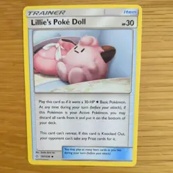 LILLIE'S POKE DOLL 197/236 POKEMON CARD (COSMIC ECLIPSE SET) - Image 1