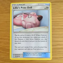 LILLIE'S POKE DOLL 197/236 POKEMON CARD (COSMIC ECLIPSE SET) - Image 2