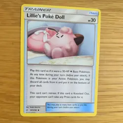 LILLIE'S POKE DOLL 197/236 POKEMON CARD (COSMIC ECLIPSE SET) - Image 3