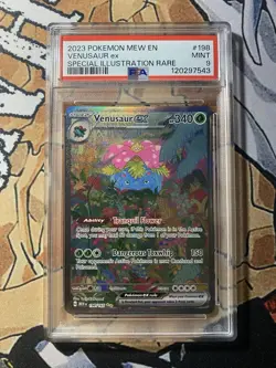 2023 Pokemon Venusaur ex 198/165 EN MEW 151 Special Illustration Rare PSA 9 - Image 1