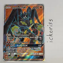 Pokemon Zygarde GX Ultra Rare Full Art Holo 123/131 Sm-Forbidden Light HP200 - Image 1