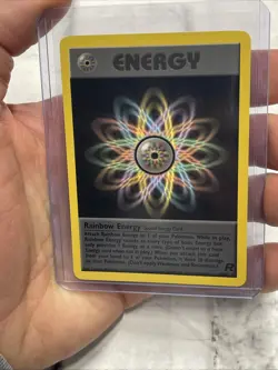 Vintage Pokemon TCG - Team Rocket Rainbow Energy 80/82 Non Holo Rare 2000 NM/MT - Image 1