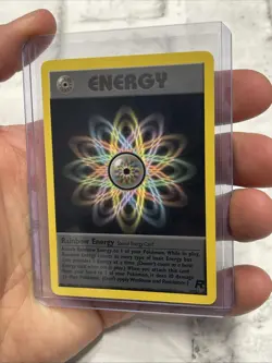 Vintage Pokemon TCG - Team Rocket Rainbow Energy 80/82 Non Holo Rare 2000 NM/MT - Image 2