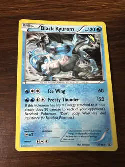 Pokemon TCG Black Kyurem XY160 Black Star Promo Holo LP - Image 1