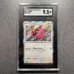 Pokemon 2024 SV Paldean Fates Lechonk #207/091 Shiny Rare SGC 9.5 - Image 1