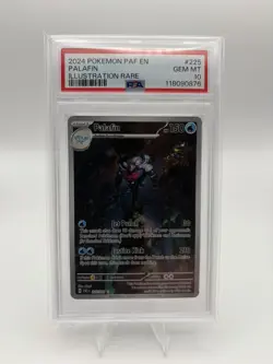Pokemon Palafin SV: Paldean Fates Illustration Rare Holo #225/091 PSA 10 - Image 1