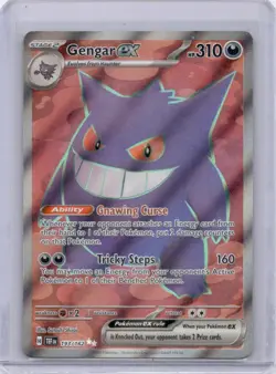 Gengar EX 2024 Temporal Forces #193/162 Full Art Pokemon TCG - Image 1