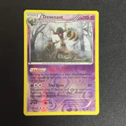 2014 Pokemon TCG Trevenant 55/146 Reverse Holo Rare X&Y Base Set XY English - LP - Image 2