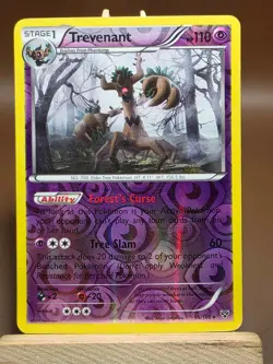 HP Pokemon TCG Trevenant 55/146 Reverse Holo Rare X&Y Base Set XY English - Image 1