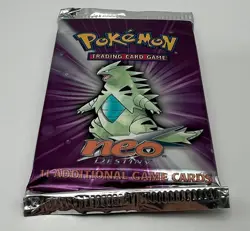 (402768) Pokemon Neo Destiny Unlimted Edition Tyranitar Booster Pack Sealed - Image 5