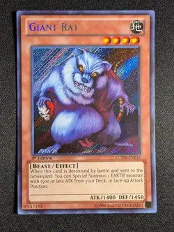 Yugioh - Giant Rat LCYW-EN232 1st Edition Secret Rare NM - Image 1