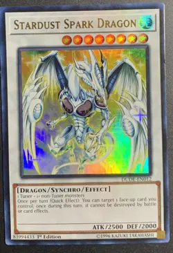 Stardust Spark Dragon DUDE-EN012 Duel Devastator 1st Ed Yugioh NM-LP - Image 1