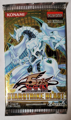 Yugioh Starstrike Blast 5D's 1st Edition Sealed Booster Pack - Image 1