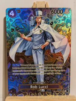 Rob Lucci Art Print High Quality Custom Card One Piece Card Game OP05-093 - Image 1