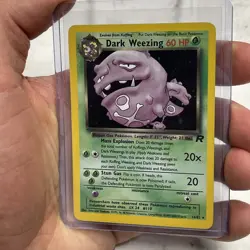 Dark Weezing 14/82 Holo Rare Team Rocket Unlimited WOTC Pokemon Card LP+ TCG Vtg - Image 1