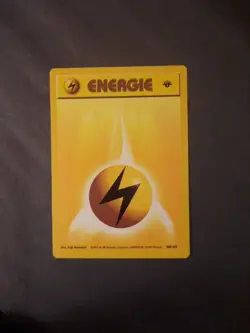 Pokemon Card GERMAN BASE 1st Edition LIGHTNING ENERGIE Energy 100/102 Common - Image 3