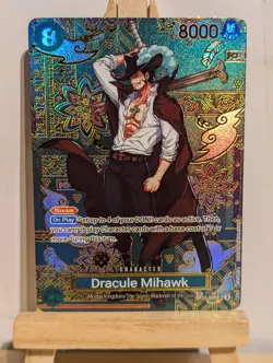 Dracule Mihawk Art Print High Quality Custom Card One Piece Card Game OP12-030 - Image 1