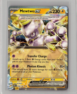Mewtwo ex - 058/182 - Pokemon TCG Paradox Rift Ultra Rare Card NM - Image 1