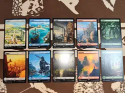 Magic MTG Assassin's Creed Lands Full Art Basic Land Set, ENG NM - Image 2