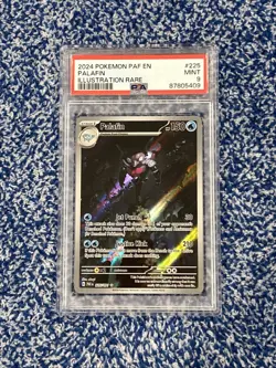 2024 POKEMON PAF EN-PALDEAN FATES ILLUSTRATION RARE #225 PALAFIN PSA 9 - Image 1
